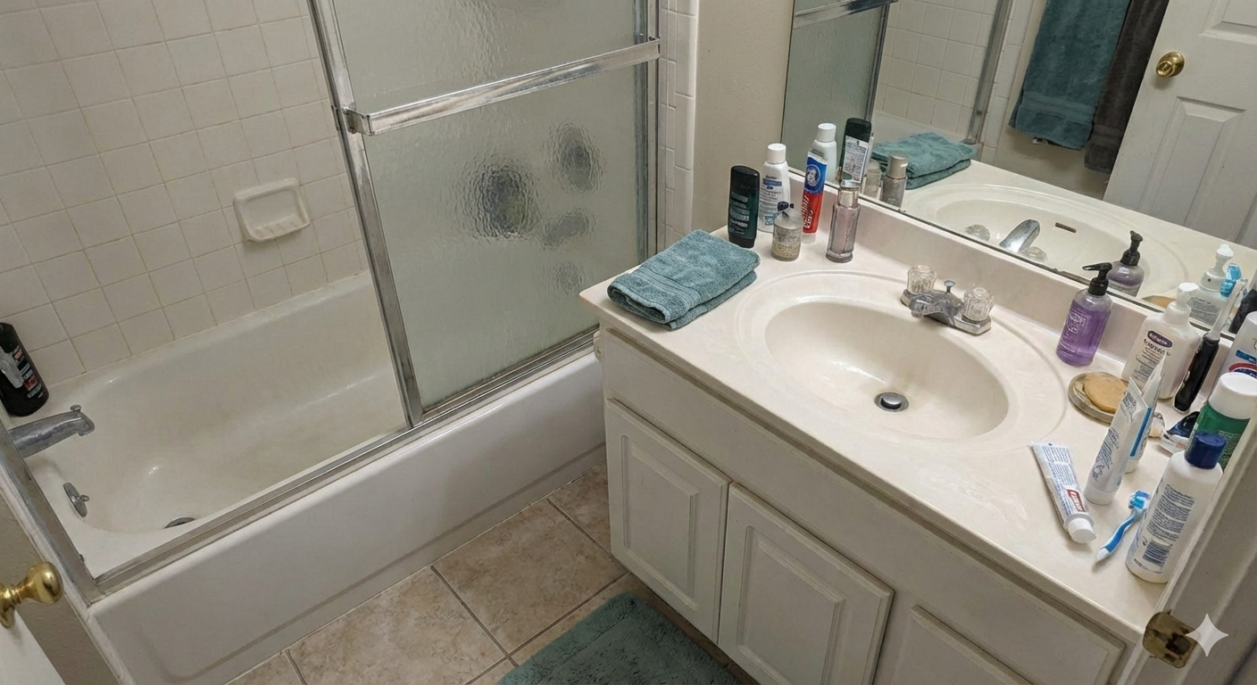 Bathroom after professional cleaning in Metro Detroit