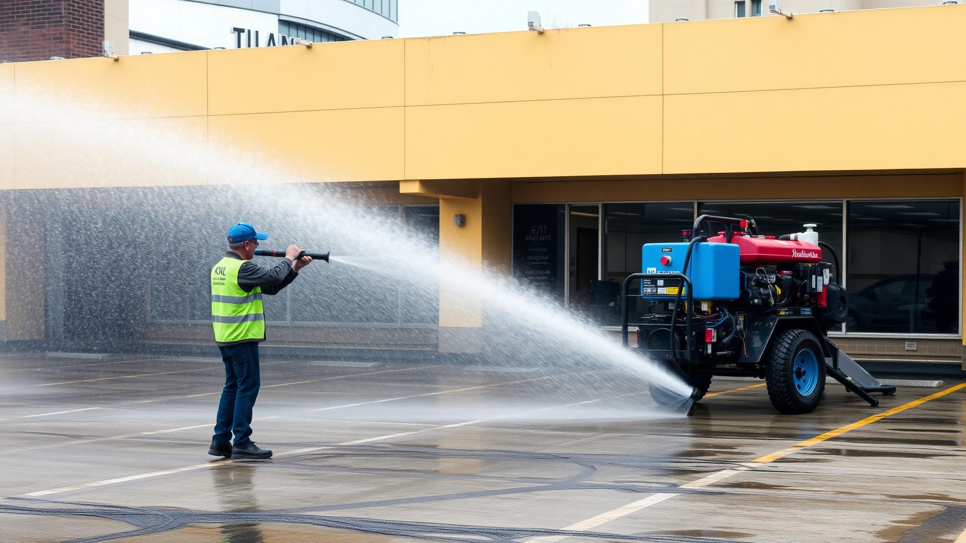 Professional commercial pressure washing services in Metro Detroit